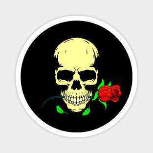 Skull N Roses Magnet